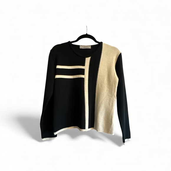 ESCADRE Women's Sweater Merino Wool Blend -Made In ITALY - Picture 2 of 10